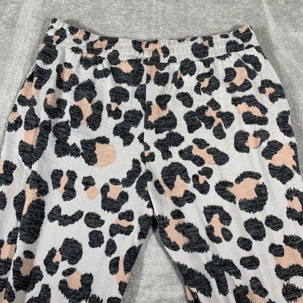 Jessica Simpson Cozy Animal Print Stretch Waist Pocket Jogger Pants Plus Size 2X - Picture 7 of 12